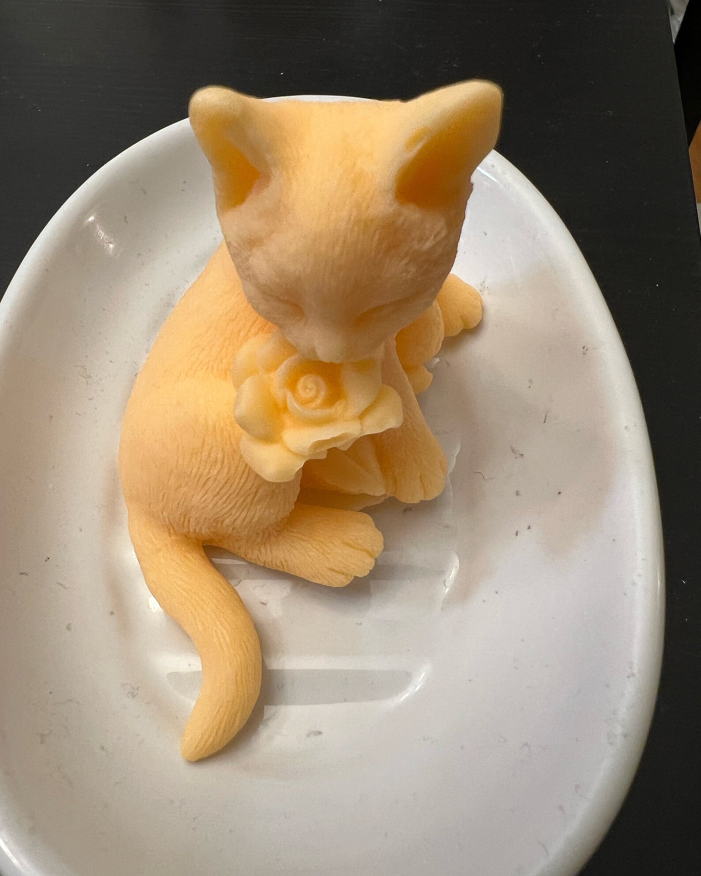 Kitty With A Rose Soap