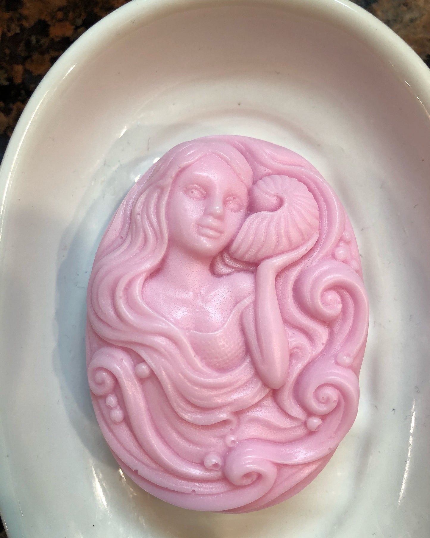 Mermaid Holding A Conch Shell Soap