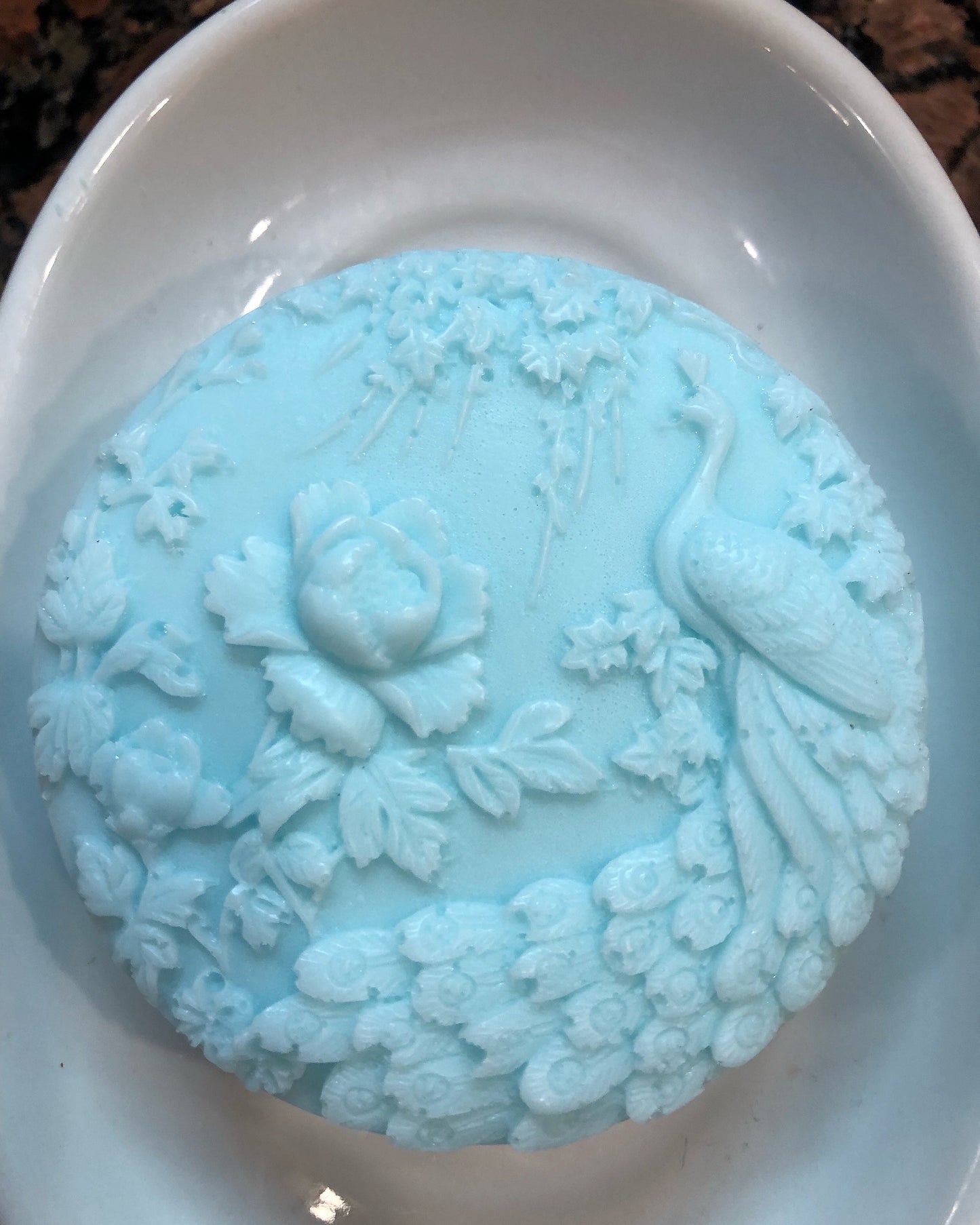 Round Peacock Soap