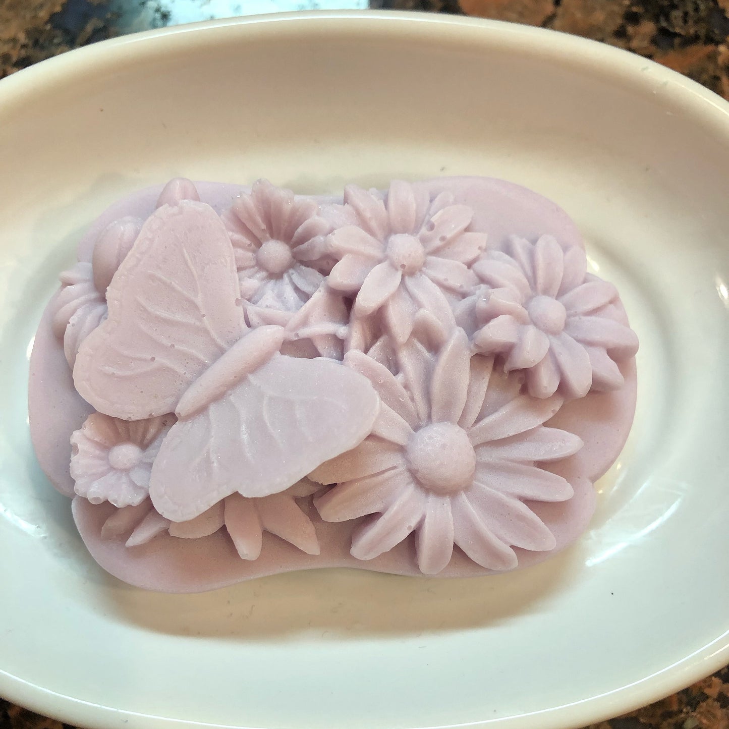 Butterfly On Flowers Soap