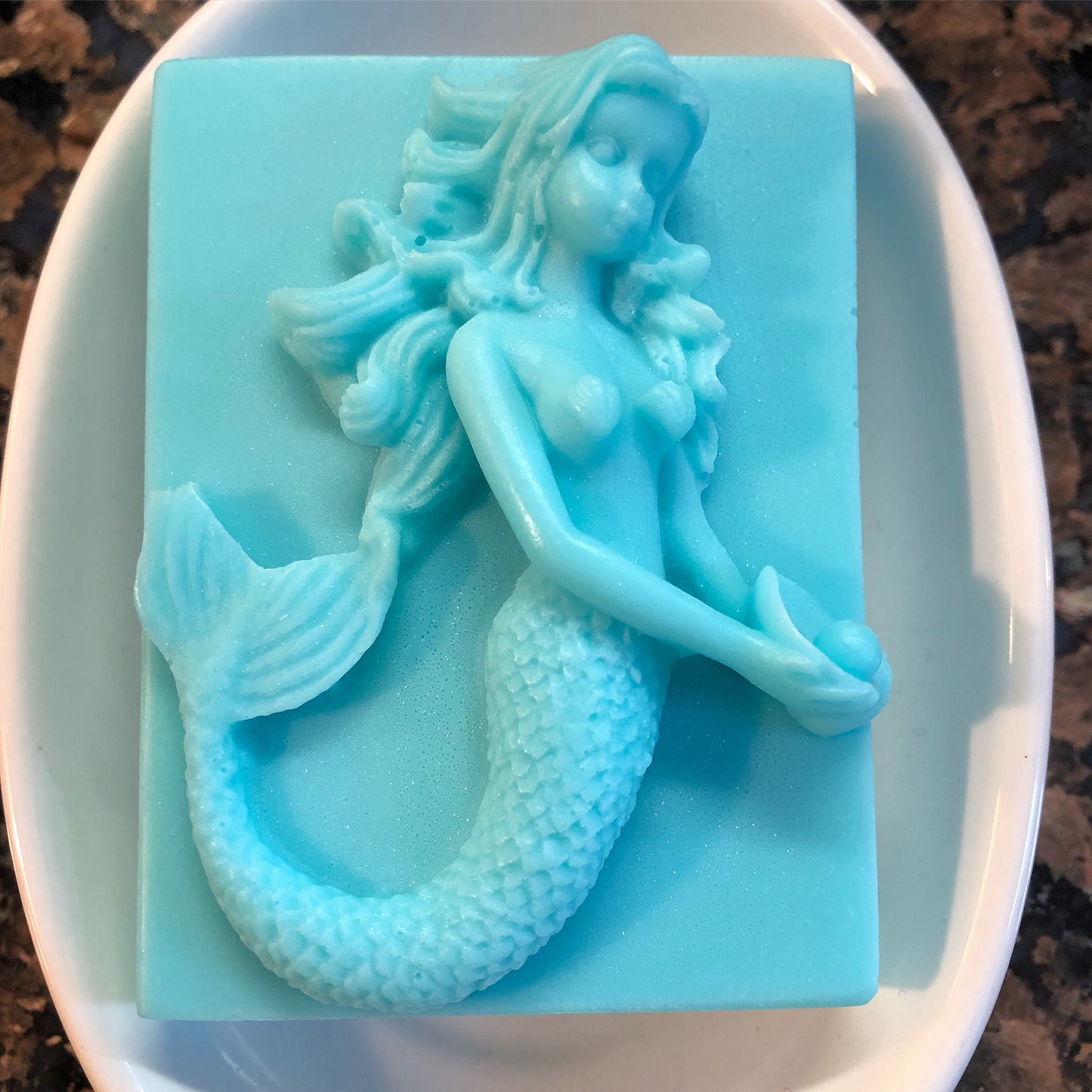 Mermaid Holding An Oyster Soap